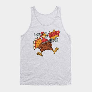 Turkey's Revenge Funny Thanksgiving Holiday Tank Top